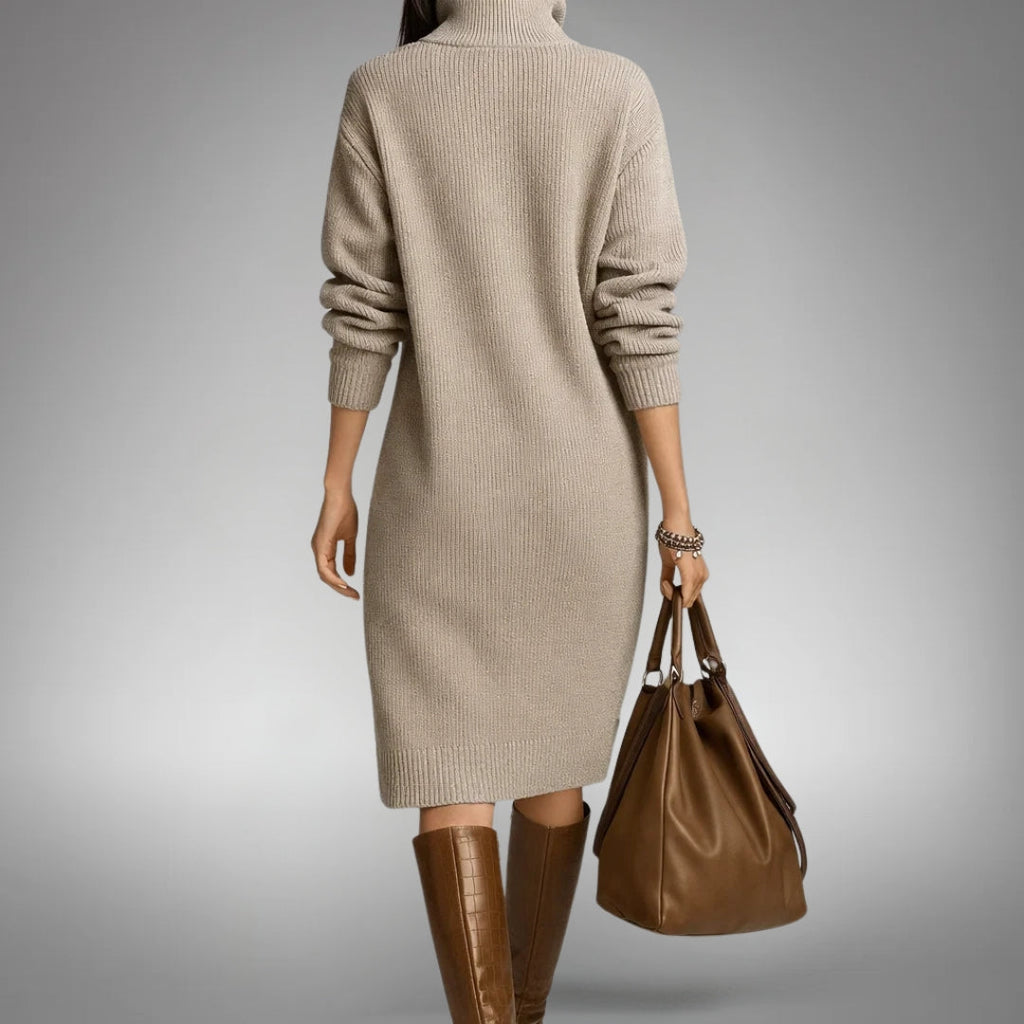 Quinn Sophisticated High Neck Dress