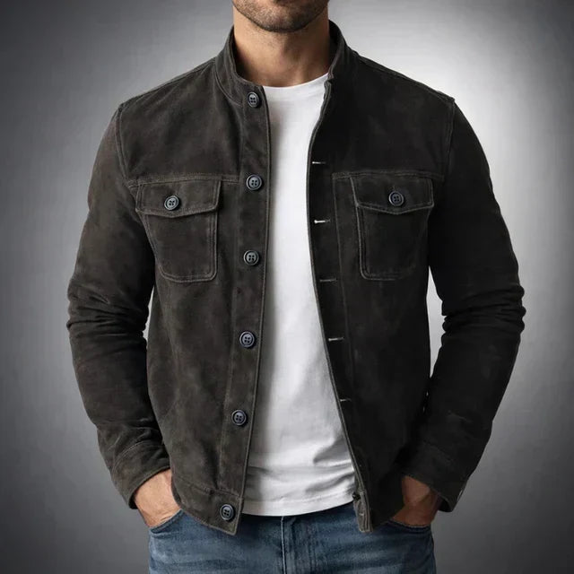 Callum Structured Collarless Jacket