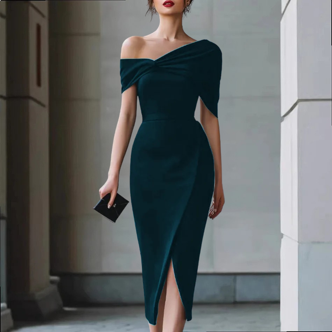 Noelle Off Shoulder Midi Dress