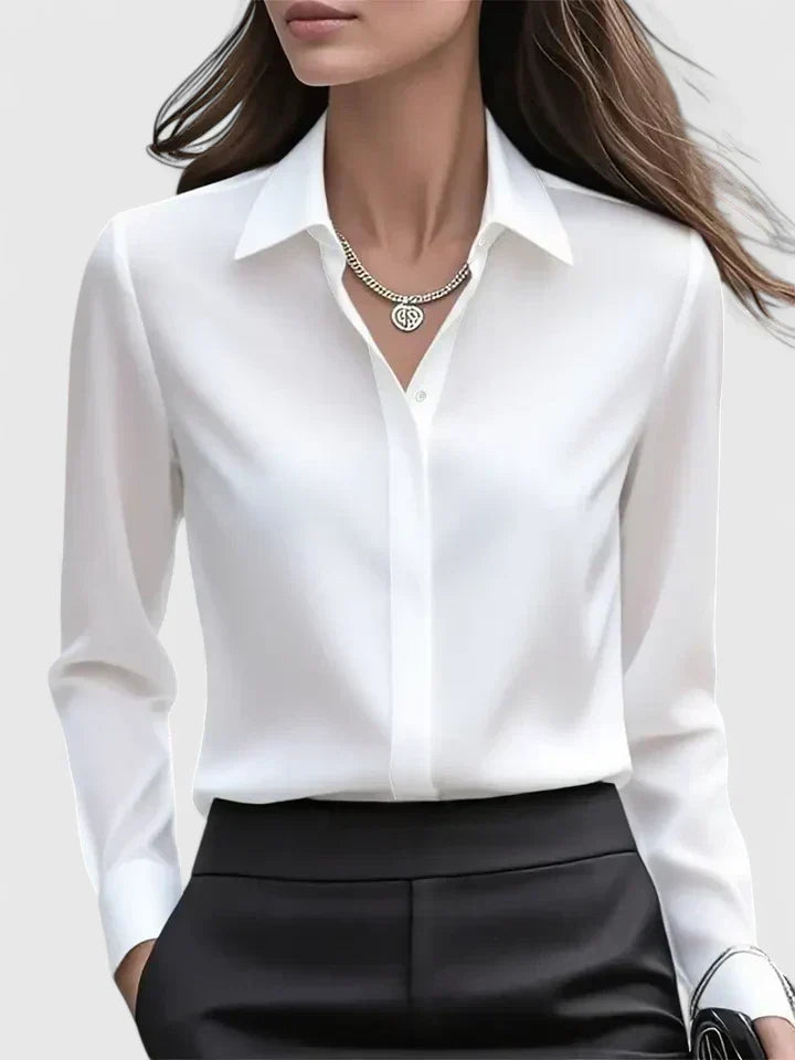 Genevieve Structured Collar Blouse