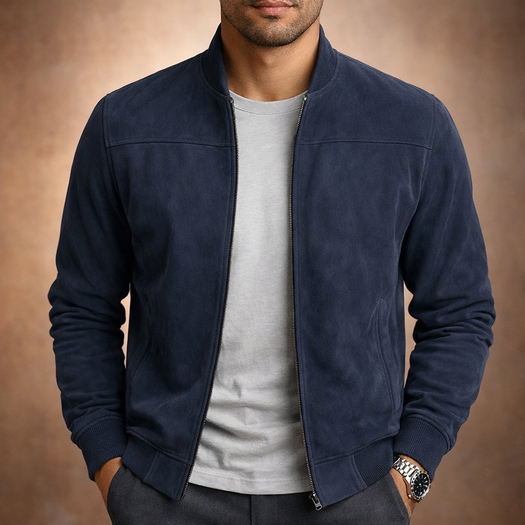 Callhan Suede Bomber Jacket