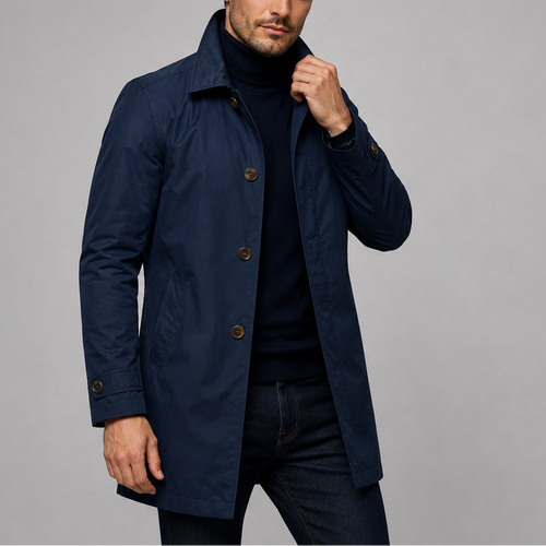 Benton Longline Button Trench Coat