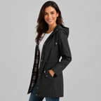 Cosima Drawstring Waist Raincoat