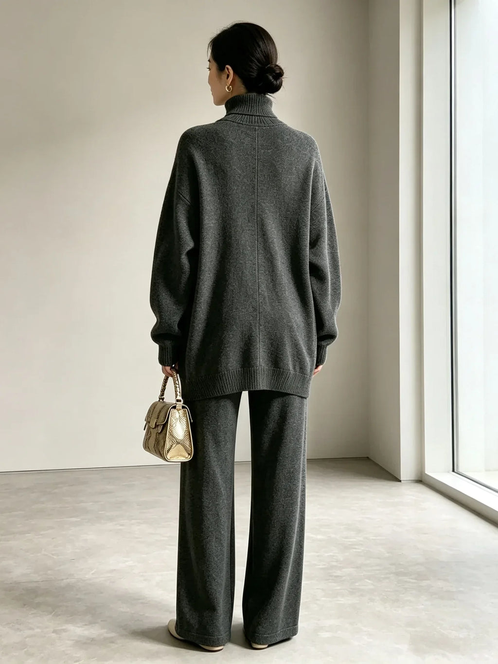 Freya Wrap Front Sweater Set