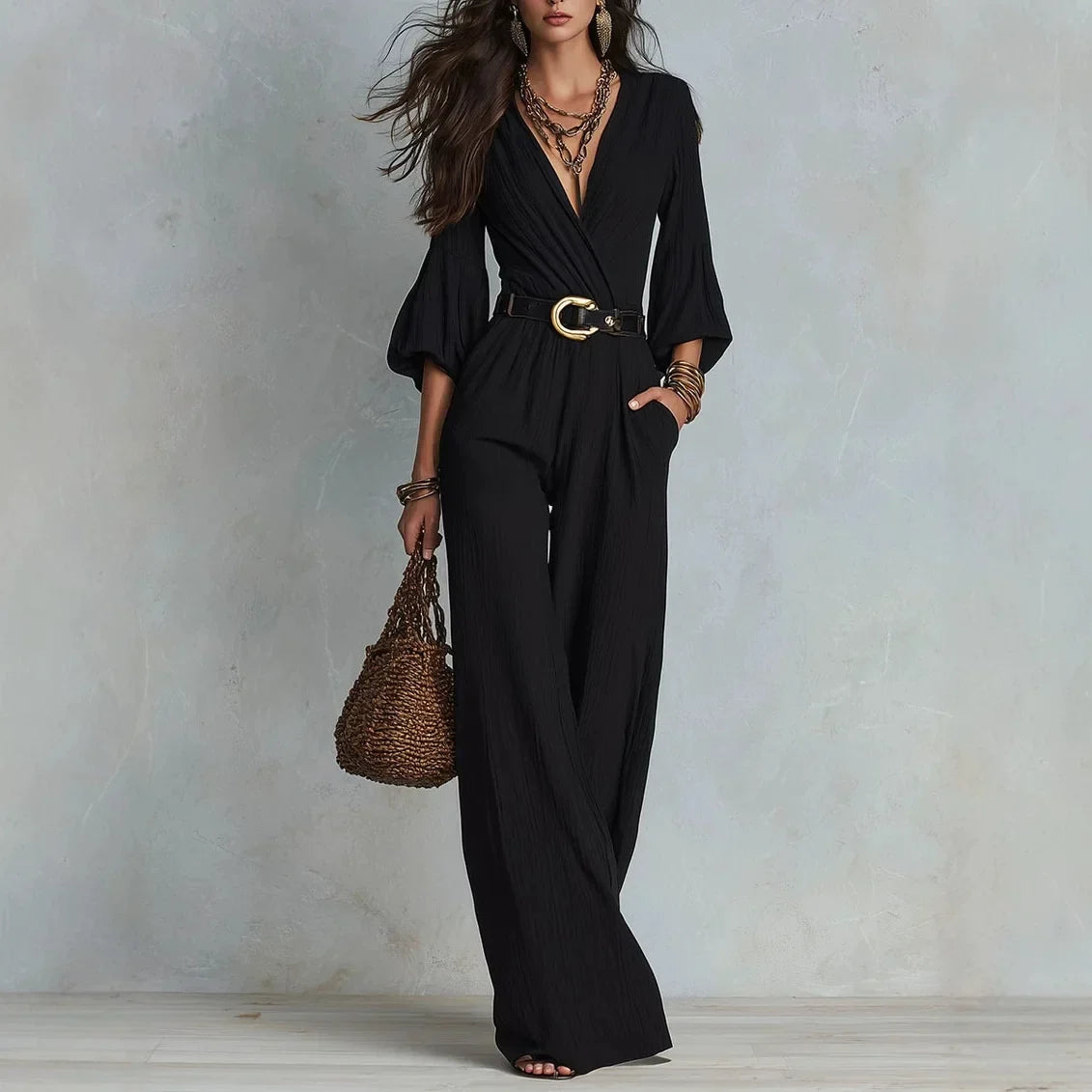Camila Elegant Wide Leg Jumpsuit