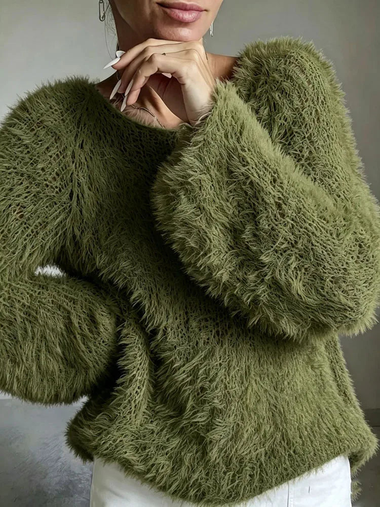 Harper Cozy Fuzzy Knit Sweater
