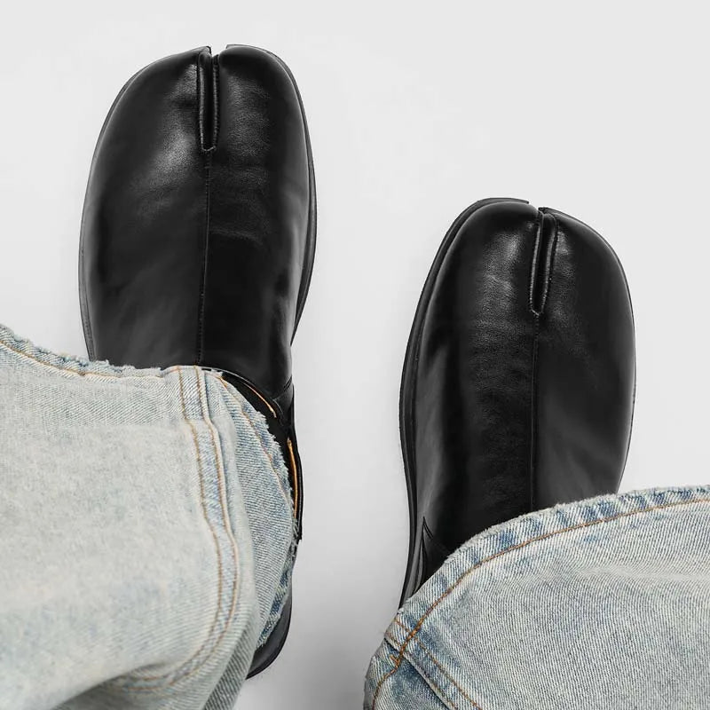 Quinn Leather Tabi Loafers