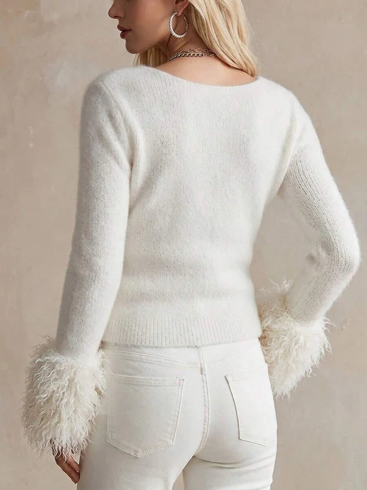 Lindsey Shaggy Cuff Sweater