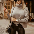 Darlene Turtleneck Knit Sweater