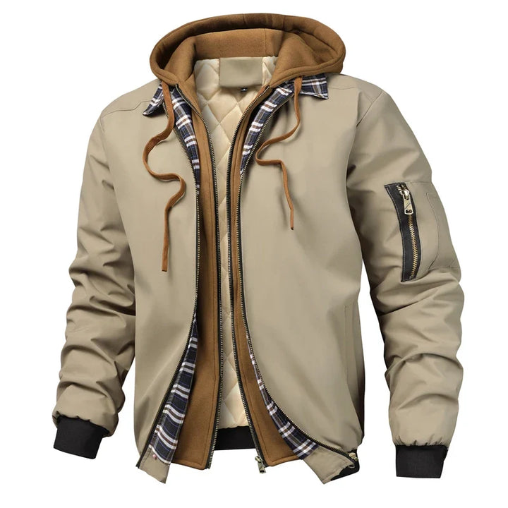 Declan Hooded Bomber Jacket