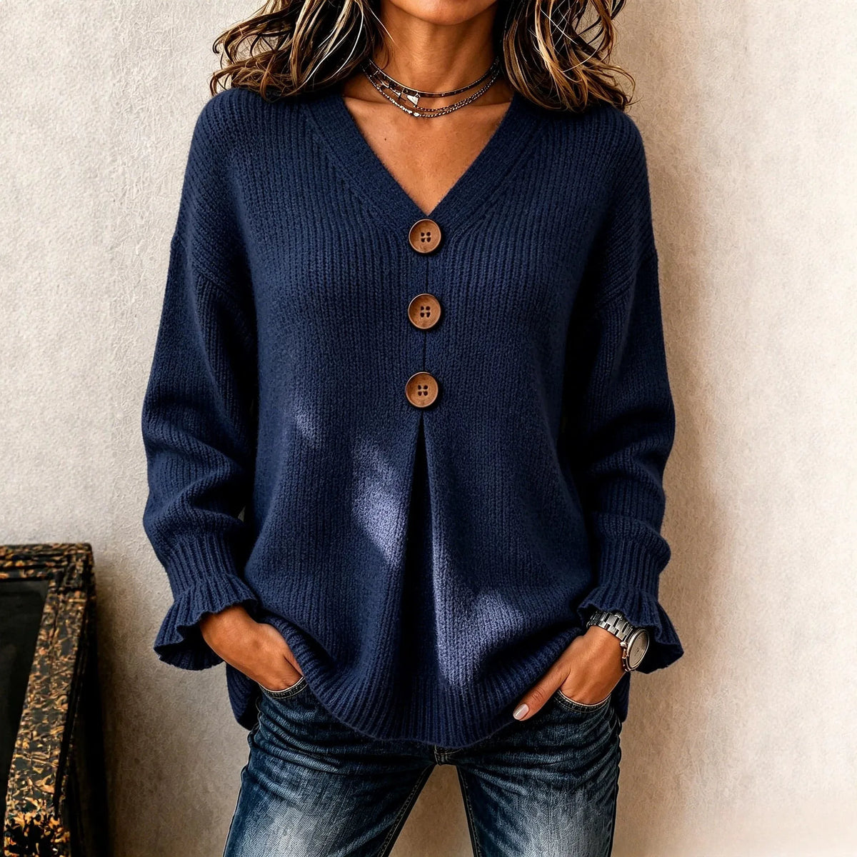 Orlena Button Front Sweater