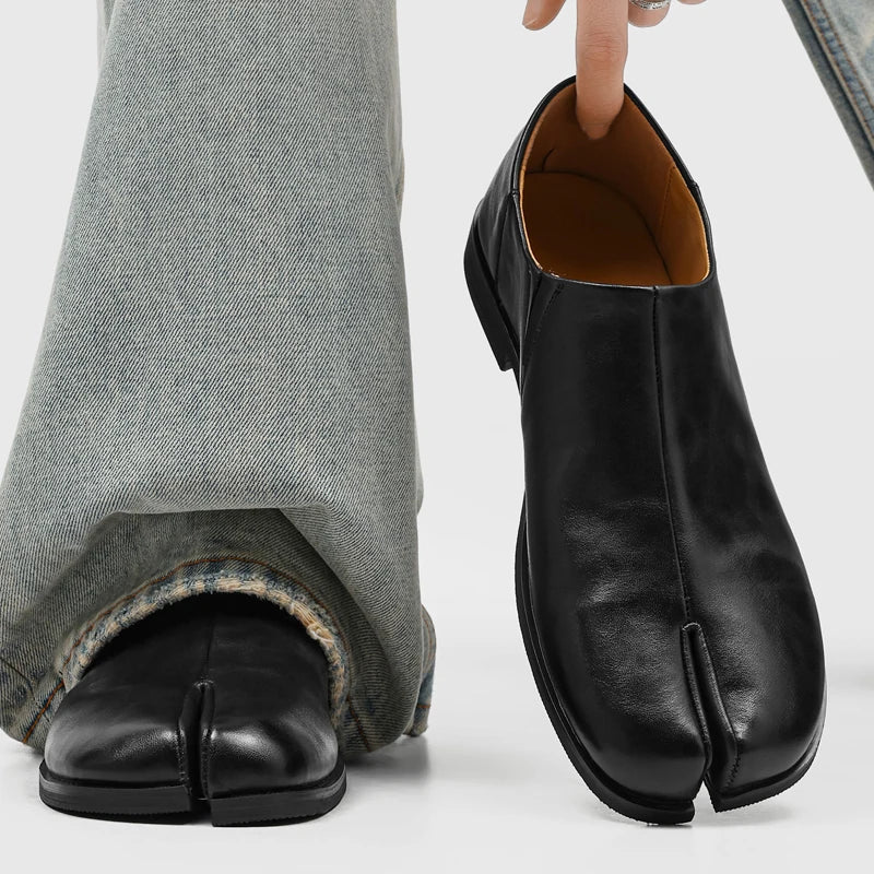 Quinn Leather Tabi Loafers