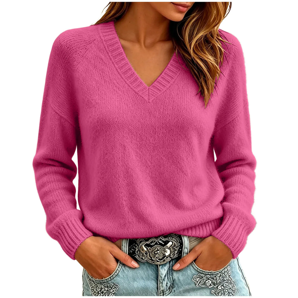 Reese Relaxed V-Neck Sweater