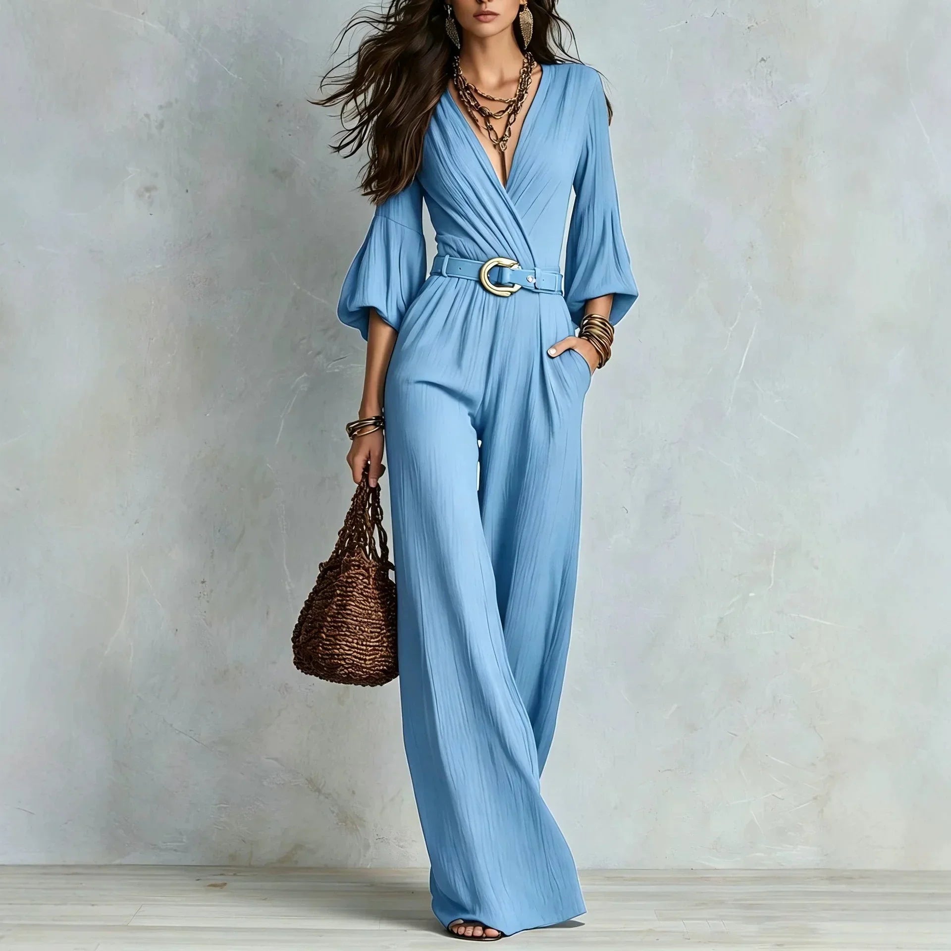 Camila Elegant Wide Leg Jumpsuit