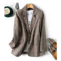 Juliette Plaid Tailored Blazer