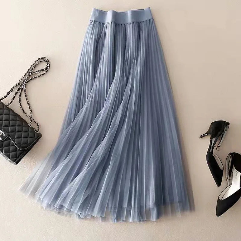 Abigail Pleated Flowy Skirt