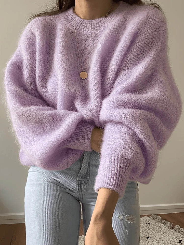 Harlow Fuzzy Knit Pullover