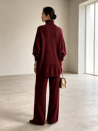 Freya Wrap Front Sweater Set