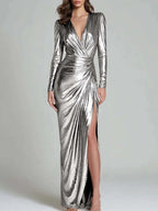 Anuka Ruched Wrap Maxi Dress