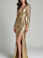 Anuka Ruched Wrap Maxi Dress