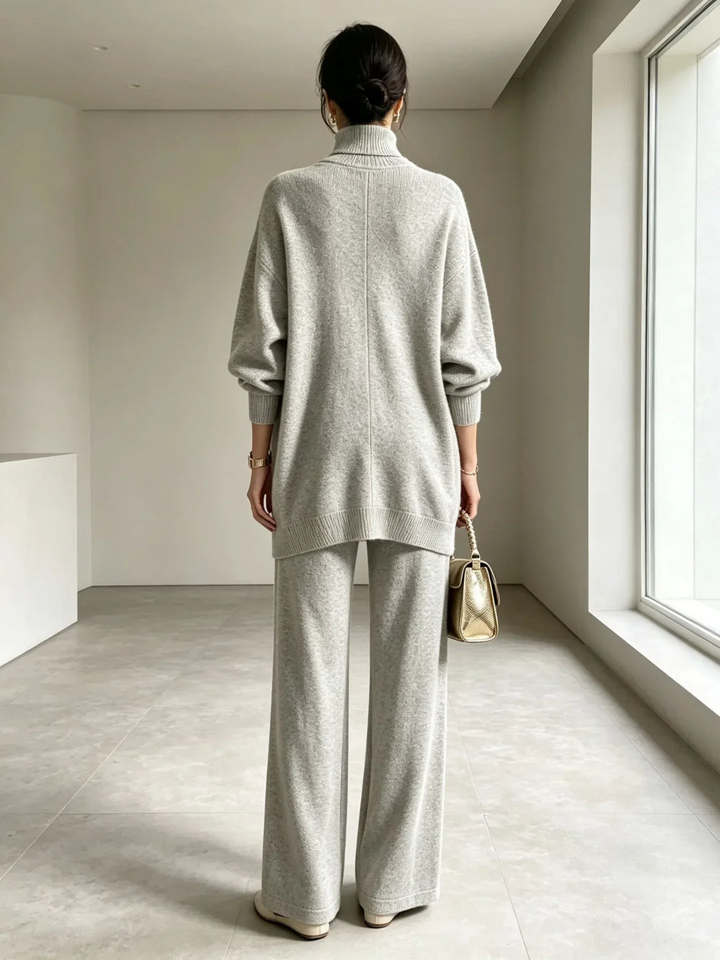 Freya Wrap Front Sweater Set