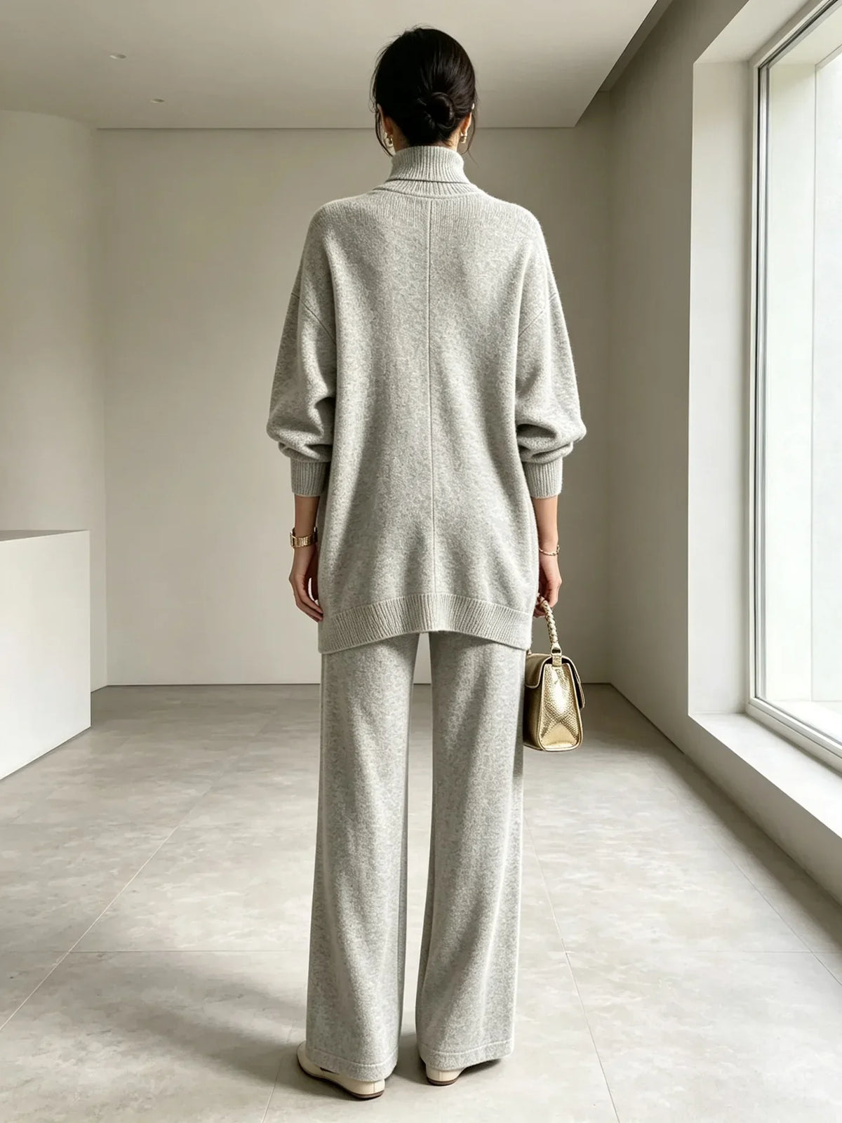 Freya Wrap Front Sweater Set