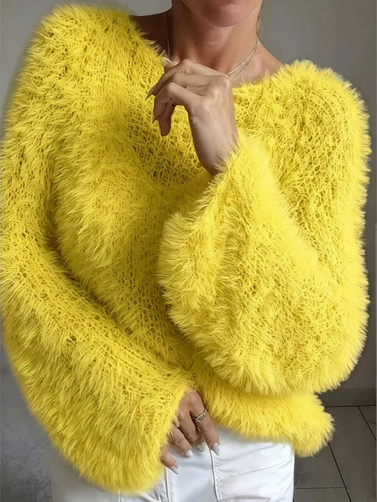 Harper Cozy Fuzzy Knit Sweater