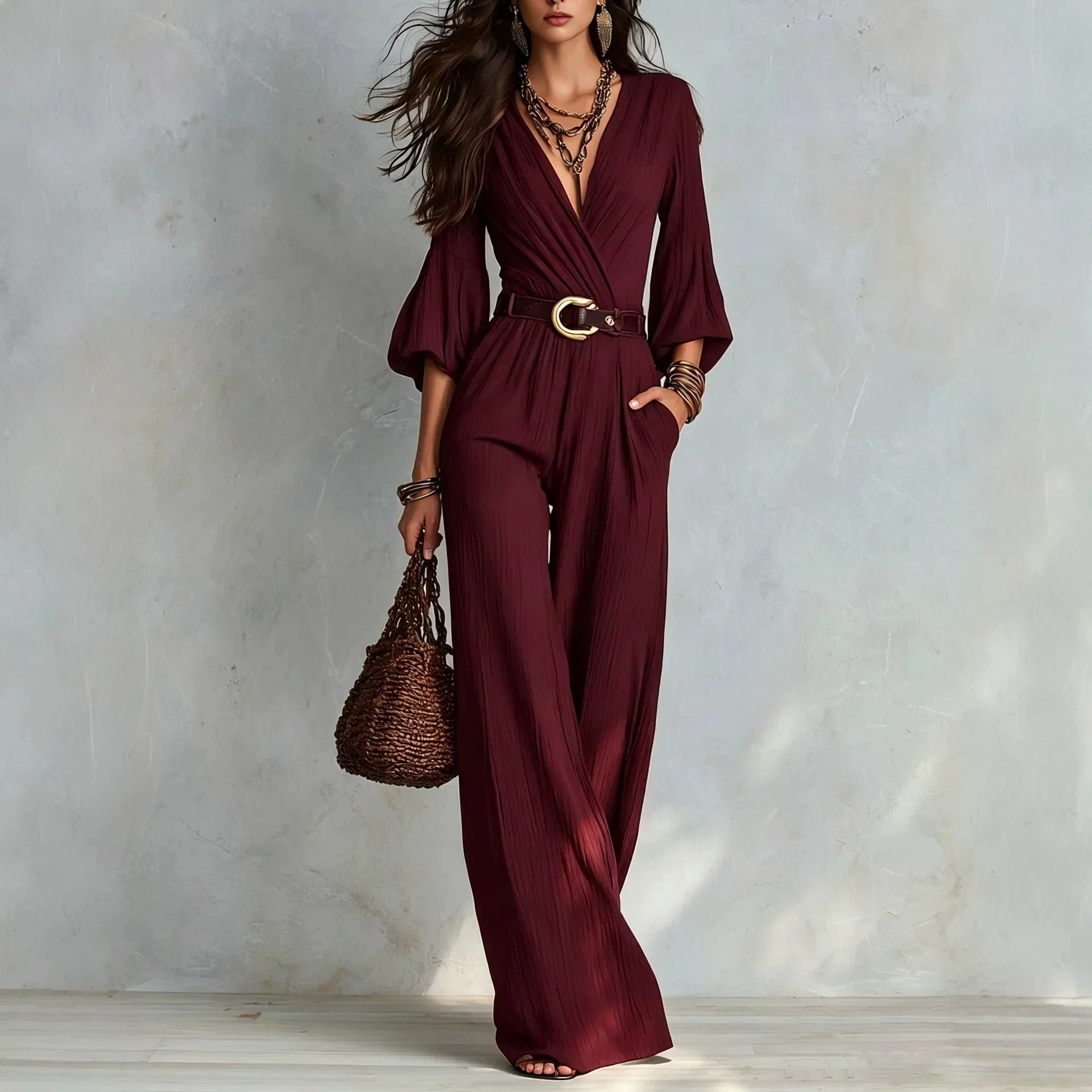 Camila Elegant Wide Leg Jumpsuit