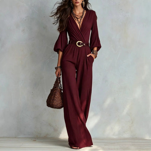 Camila Elegant Wide Leg Jumpsuit