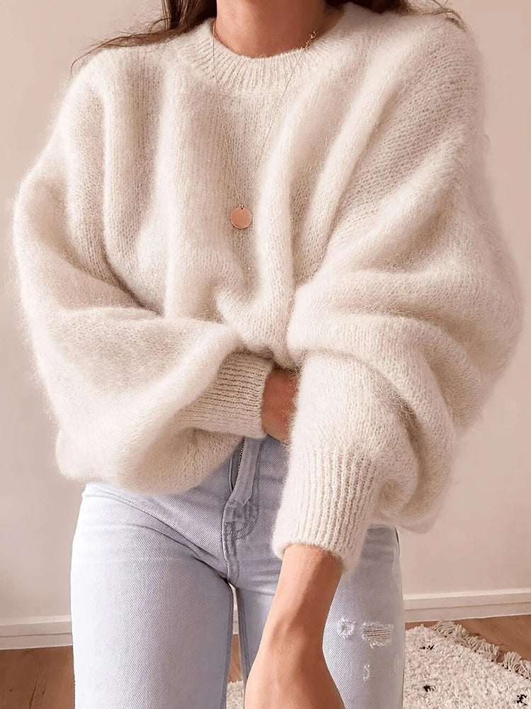 Harlow Fuzzy Knit Pullover