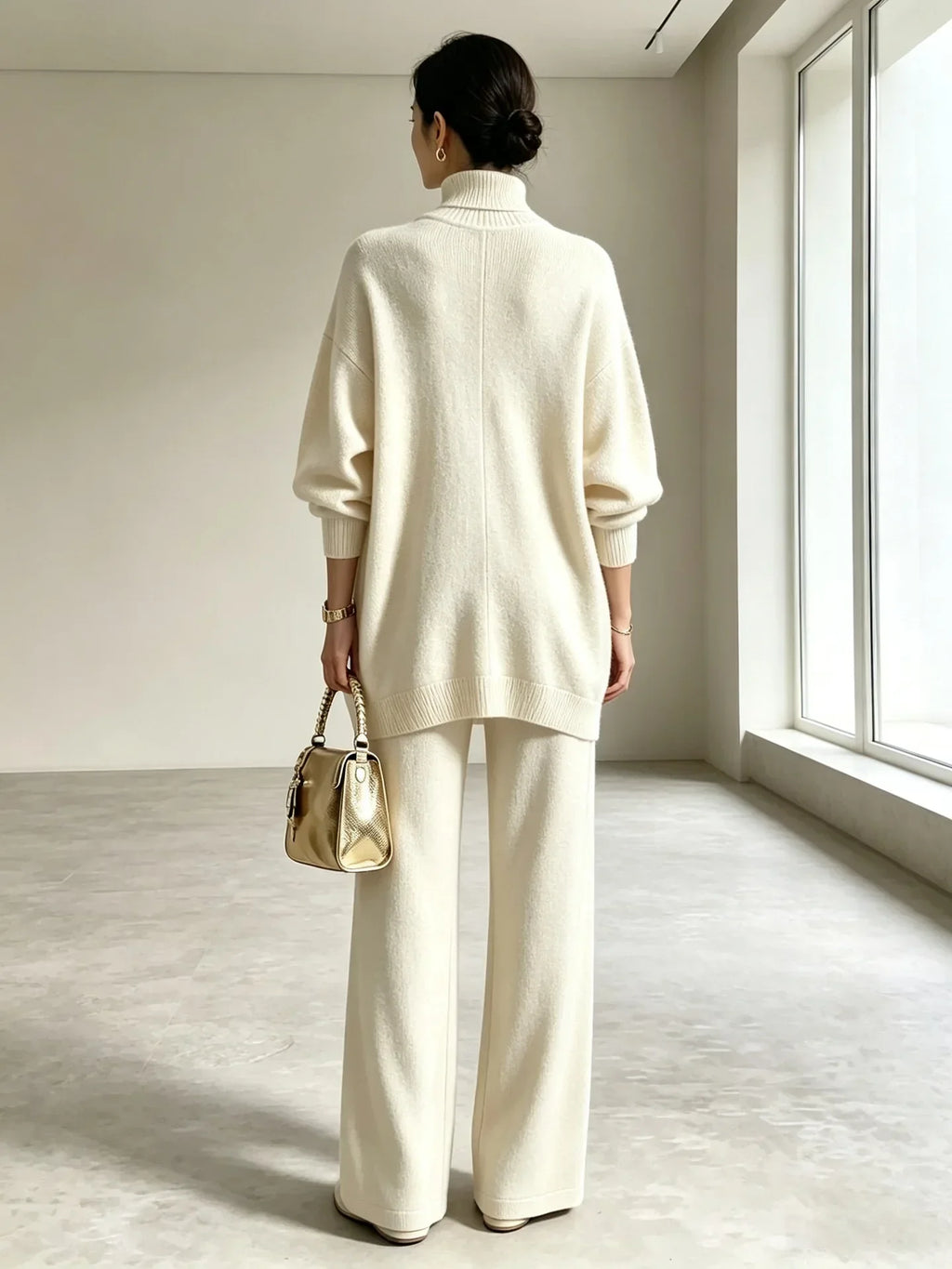 Freya Wrap Front Sweater Set