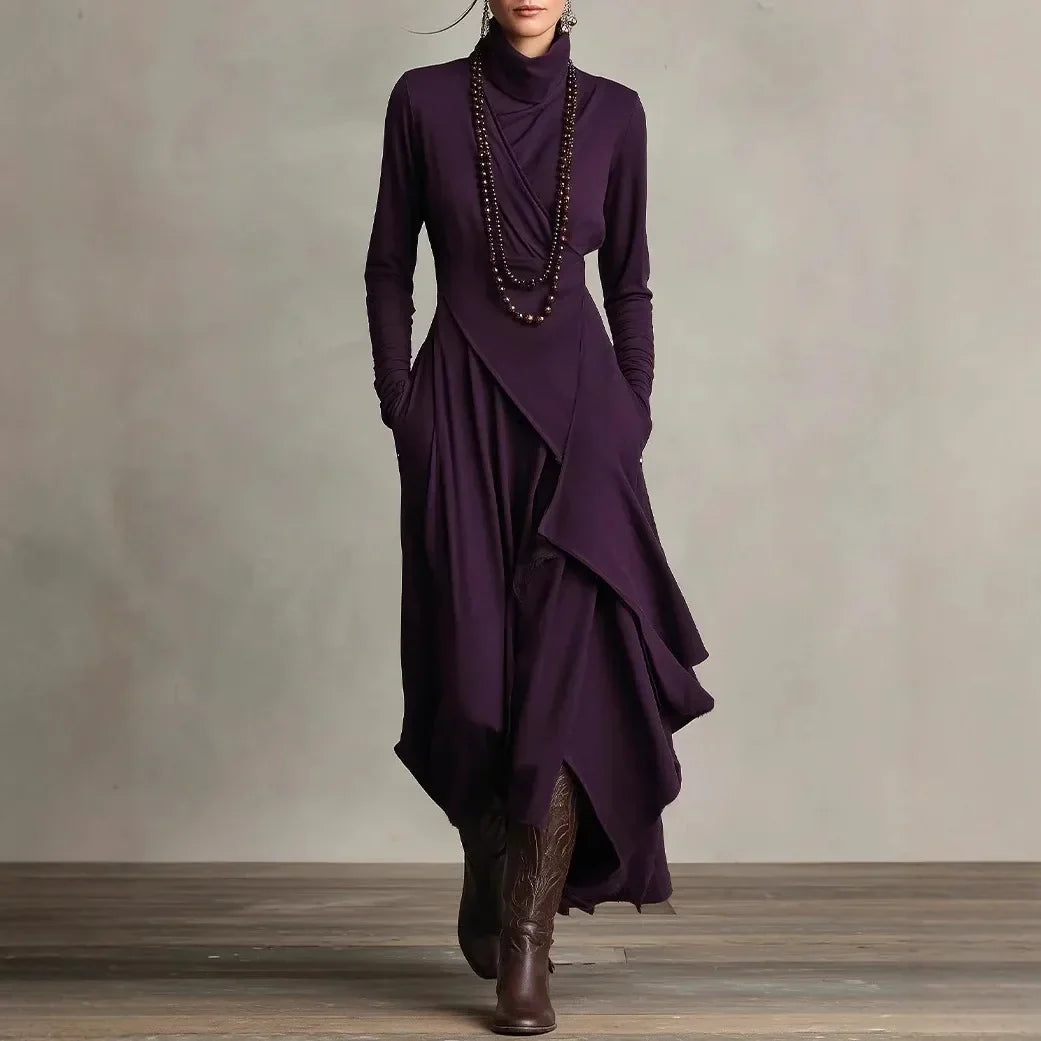 Fiona Draped Crossover Maxi Dress
