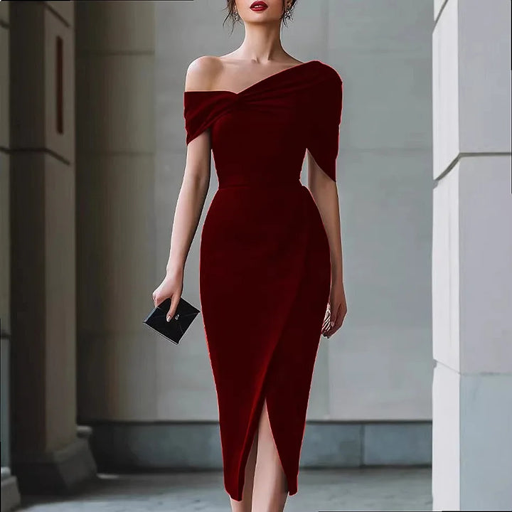 Noelle Off Shoulder Midi Dress