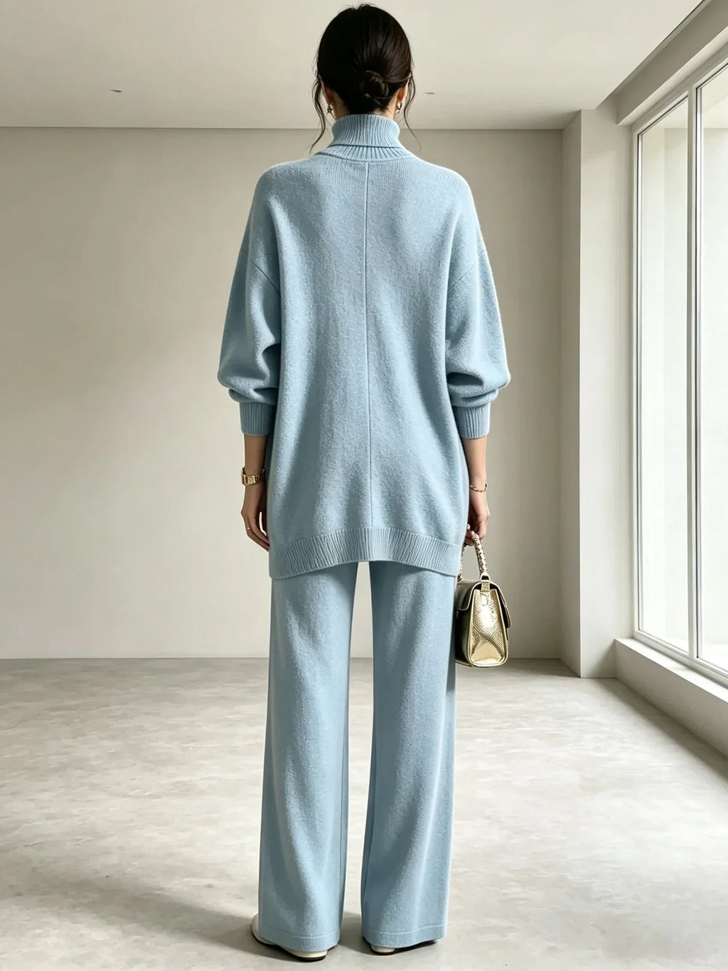 Freya Wrap Front Sweater Set