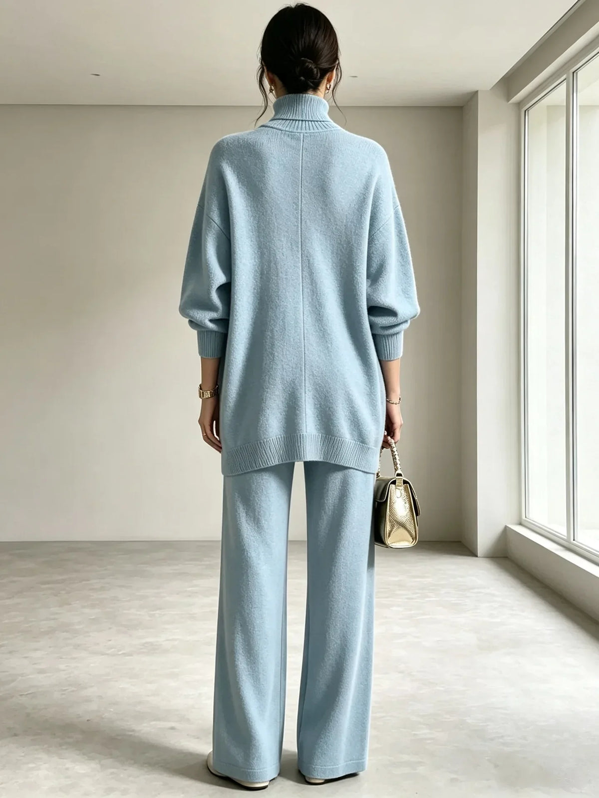 Freya Wrap Front Sweater Set