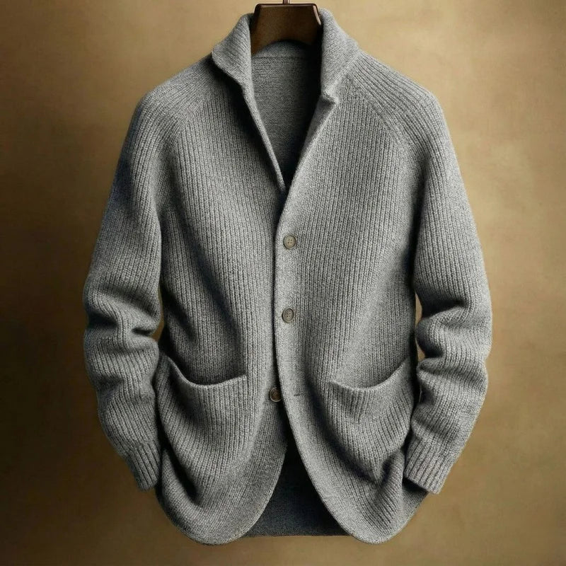 Carter Ribbed Knit Blazer Cardigan