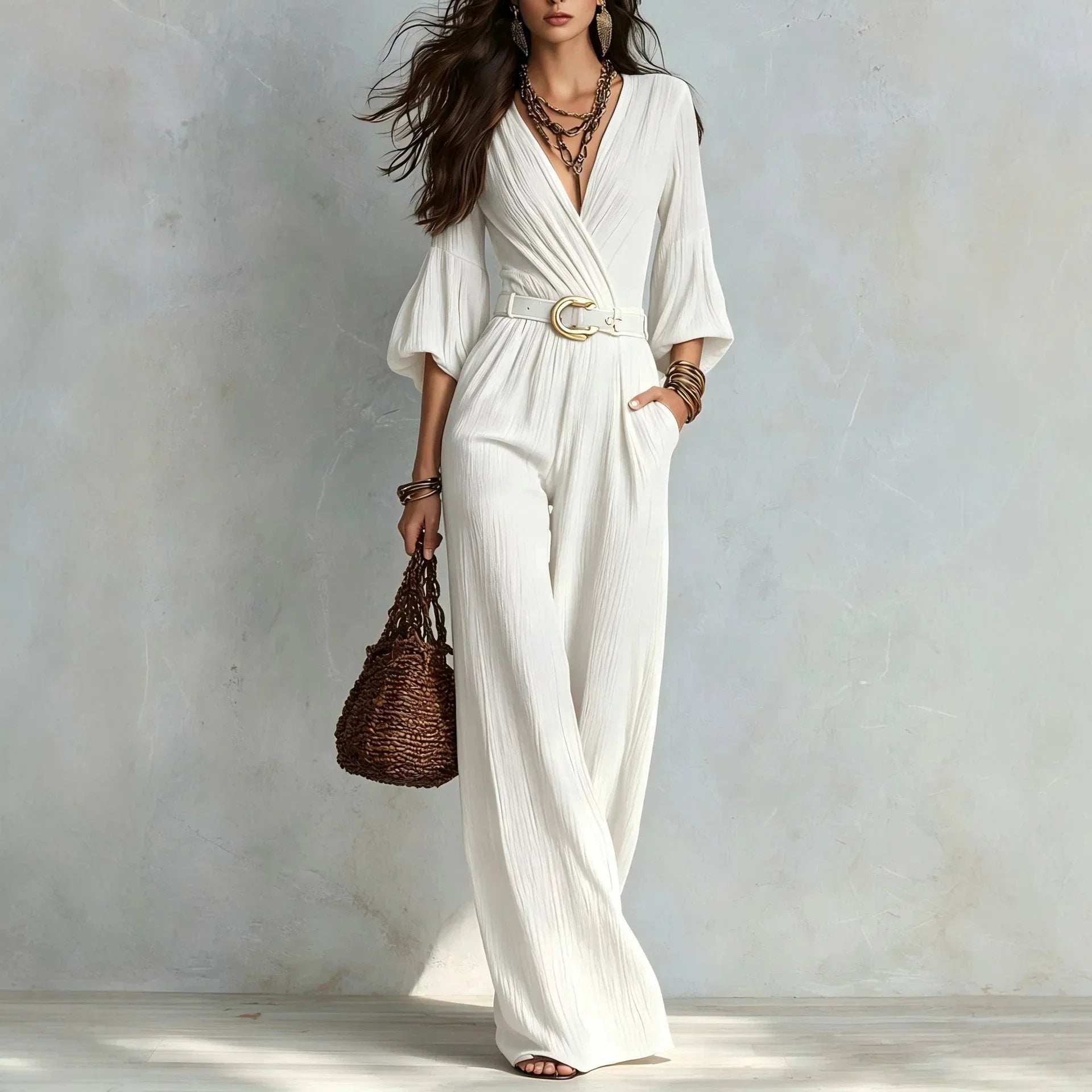 Camila Elegant Wide Leg Jumpsuit
