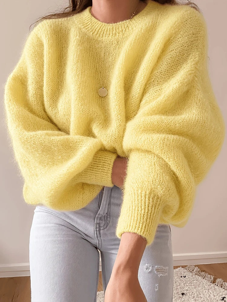 Harlow Fuzzy Knit Pullover