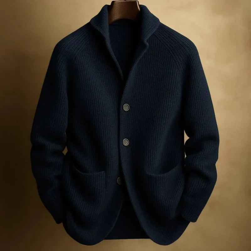 Carter Ribbed Knit Blazer Cardigan