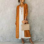 Gemma Corduroy Long Cardigan