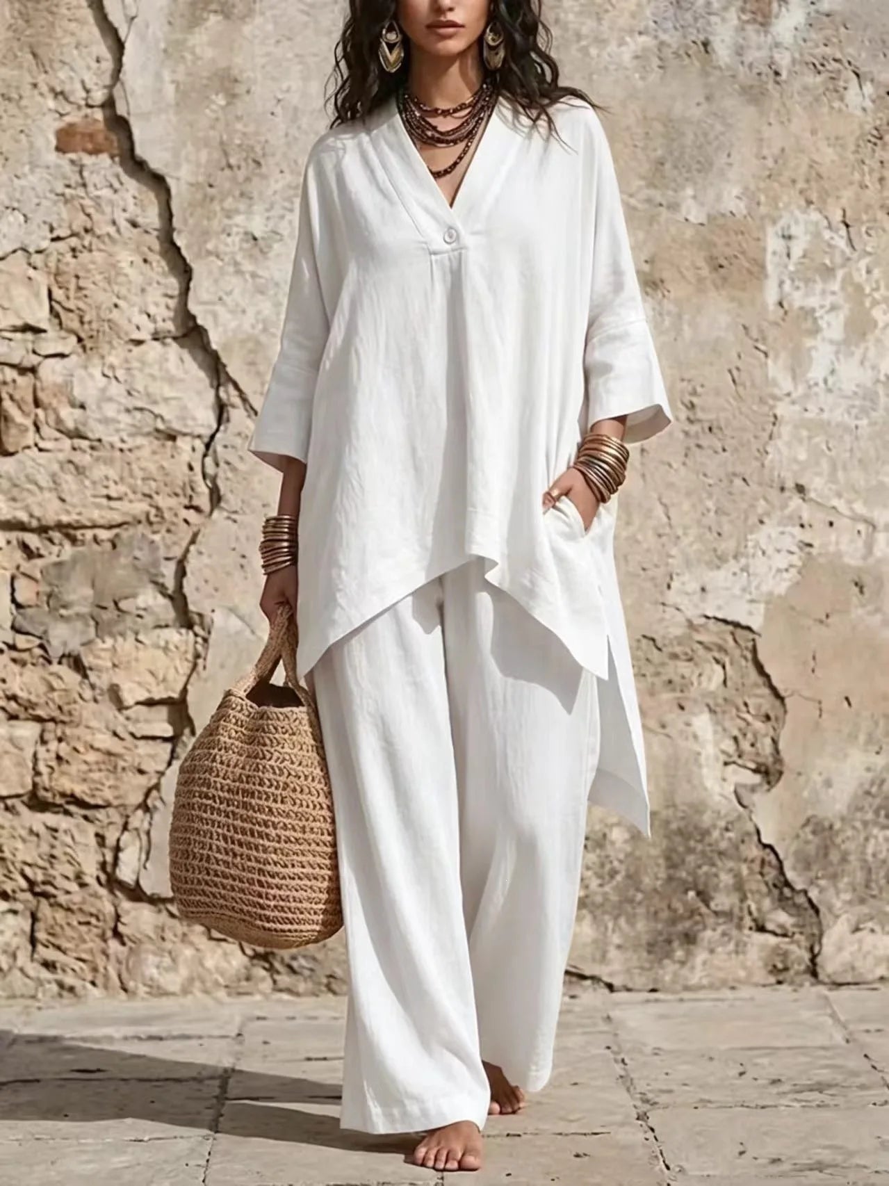 Julia Boho Trouser Set