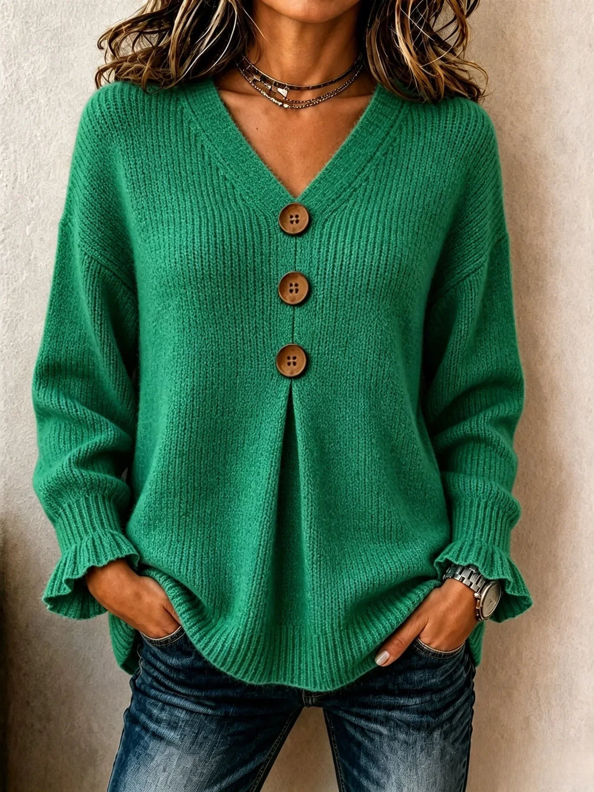 Orlena Button Front Sweater