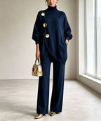 Freya Wrap Front Sweater Set
