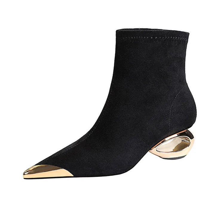 Talia Hollow Ankle Boots