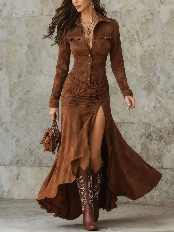 Rosamund  Easy Movement Slit Dress