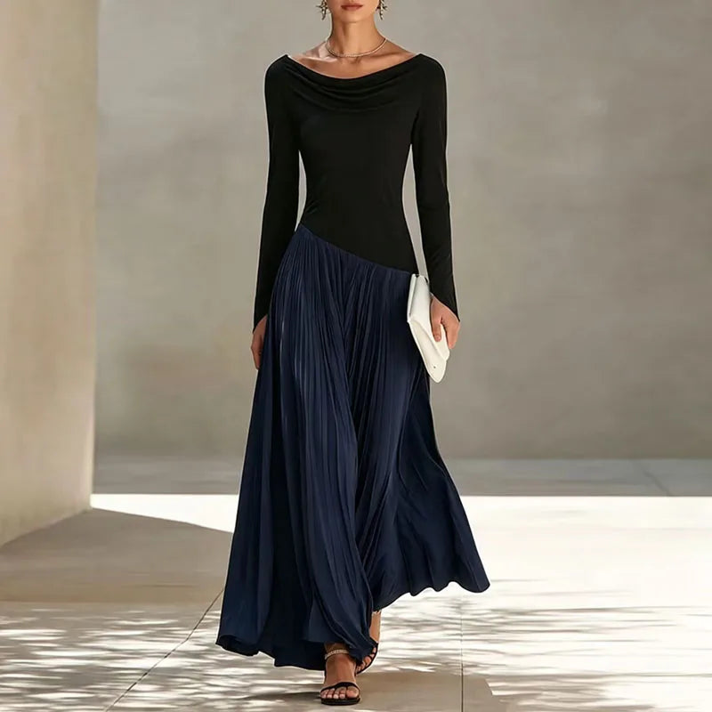 Agnes Flowing Draped Maxi Dress