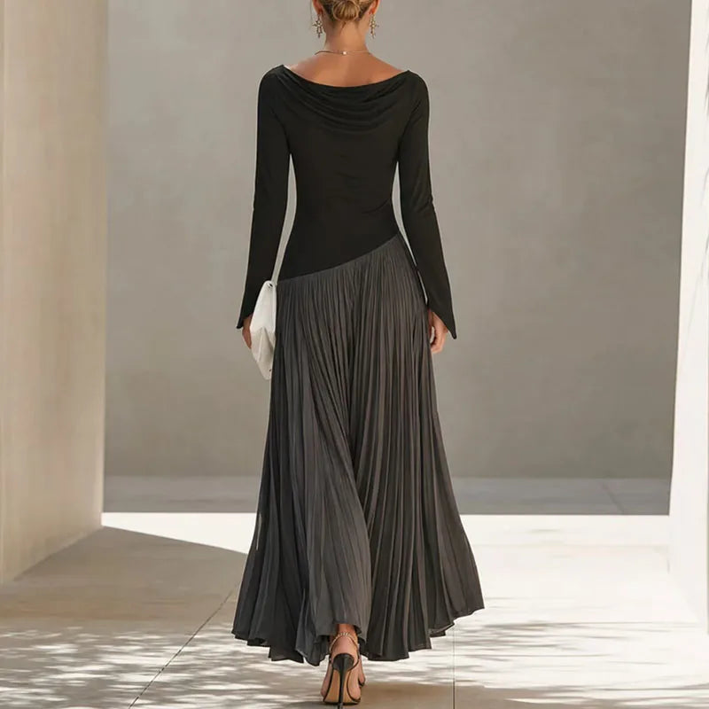 Agnes Flowing Draped Maxi Dress
