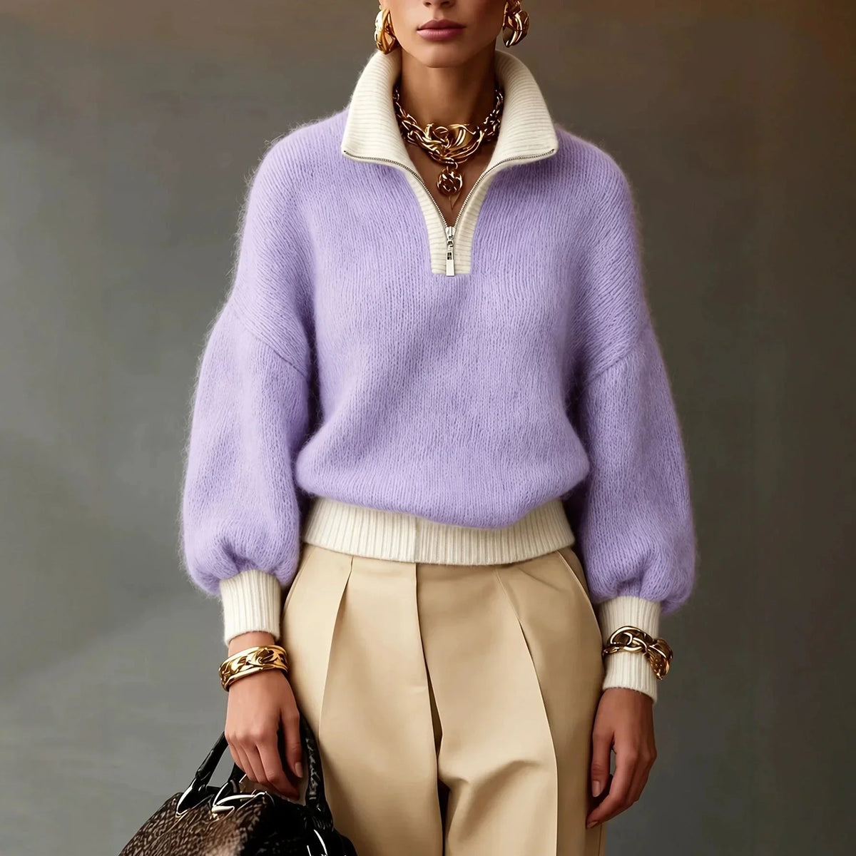 Ophelia Soft Brushed Knit Sweater