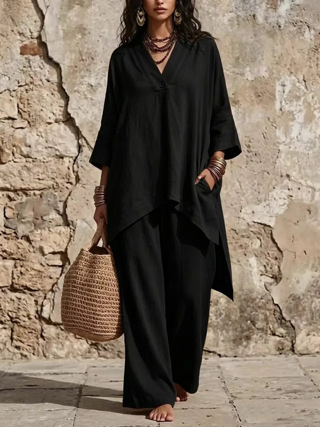 Julia Boho Trouser Set