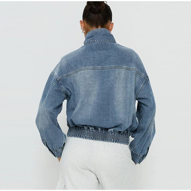 Marlowe Cropped Denim Jacket
